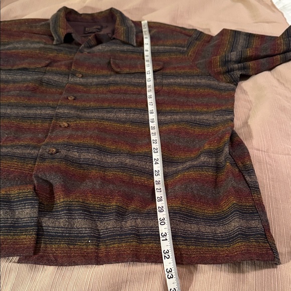 Pendleton Men's Striped Shirt Jacket in Earth Tones - Picture 7 of 9